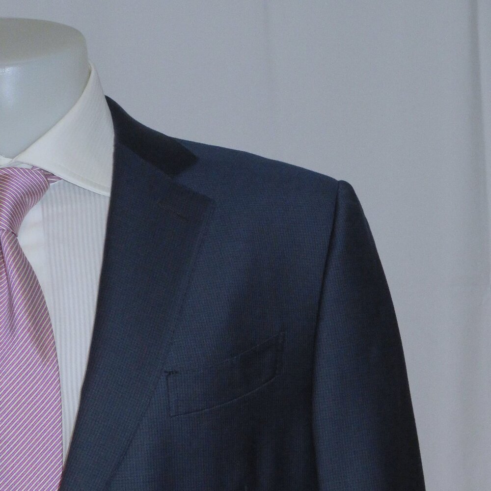 Ermenegildo Zegna Su Misura Exclusively Trofeo 2019 Blue Check Suit 46S